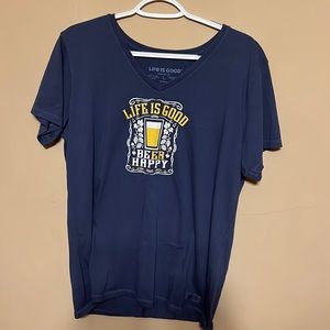 Womens life is good tee